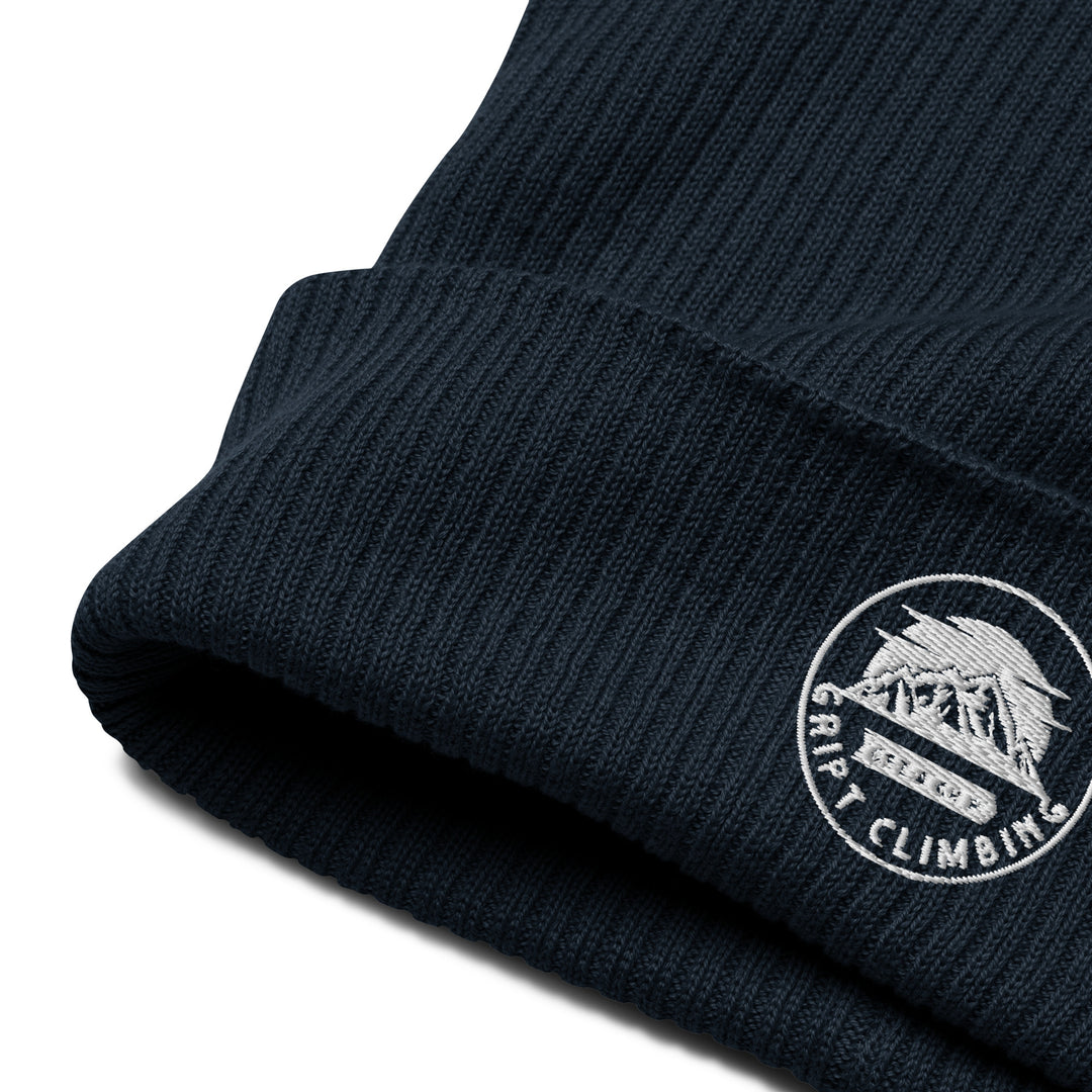 Black beanie with logo