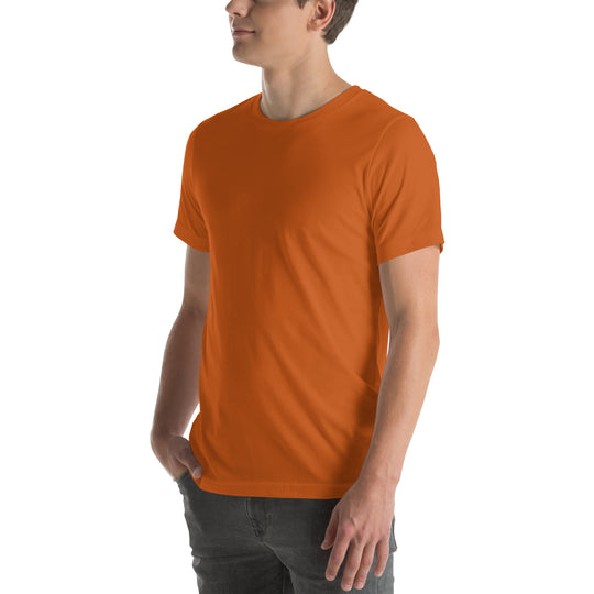 Front of Orange climbing tee